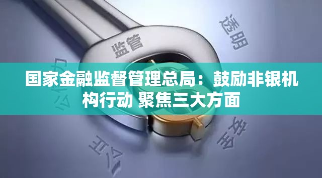 国家金融监督管理总局：鼓励非银机构行动 聚焦三大方面